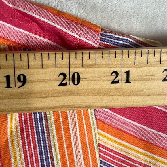 Maus & Hoffman Solemare XL Striped Button Down Shirt - Multicolor Summer Beach - Picture 9 of 11